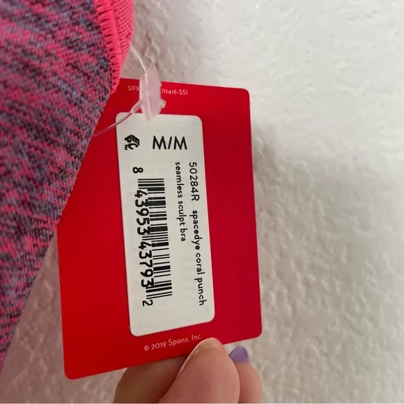 NWT SPANX • Seamless Sculpt Bra in Coral Punch - Picture 5 of 7